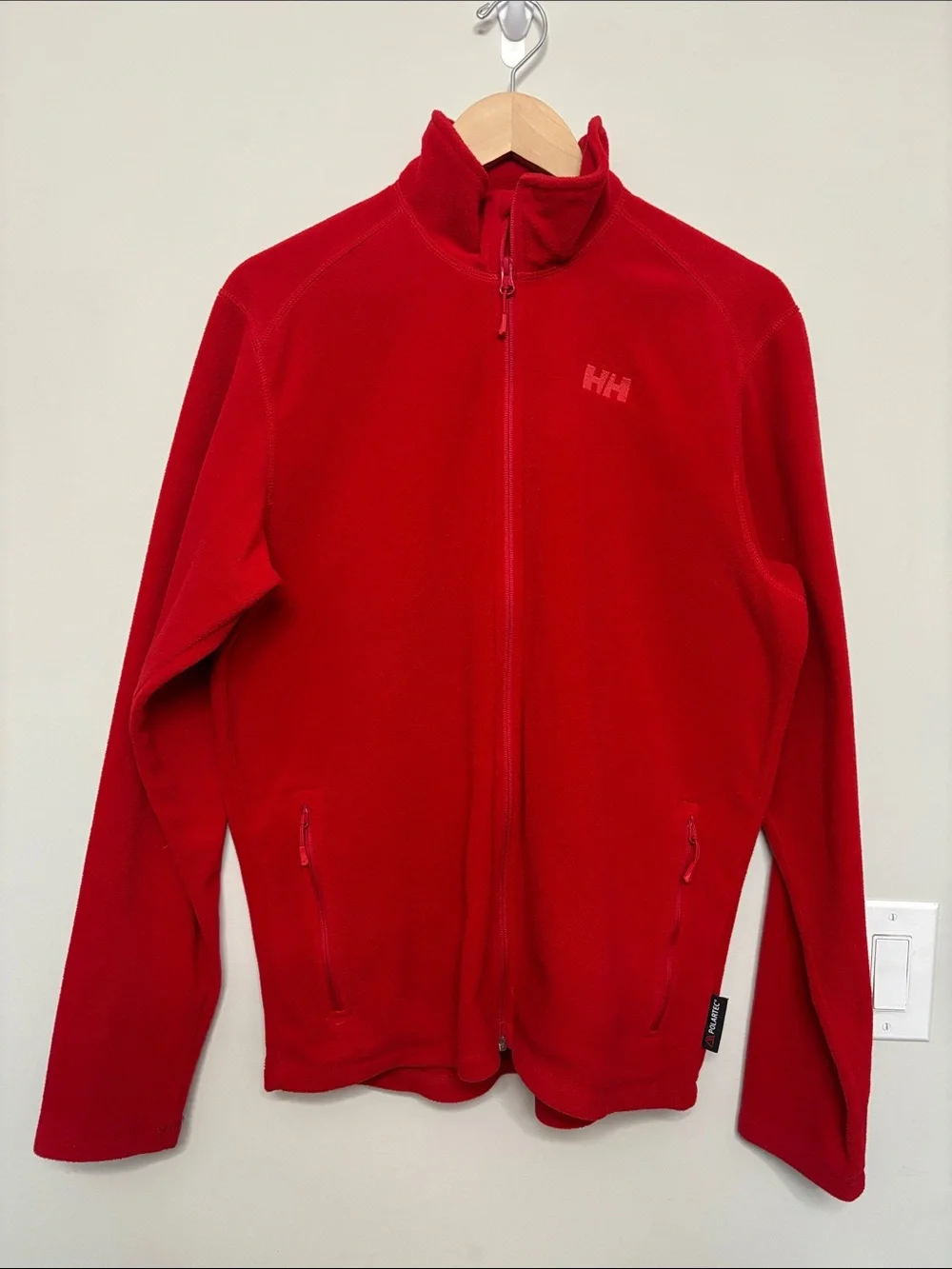 Helly Hansen Daybreaker Red Men's Full-Zip Fleece Jacket L Large